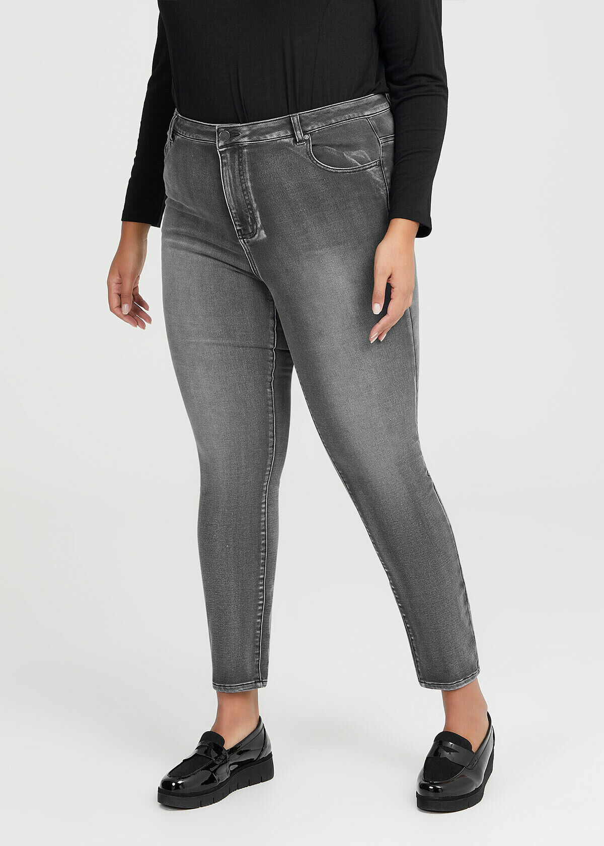 Plus size black jeans uk shop