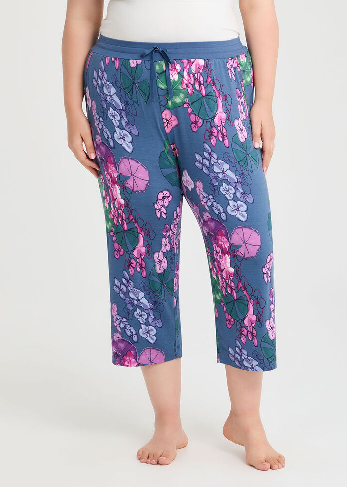 Bamboo Summer Bloom Pyjama Pant, PRINT, hi-res