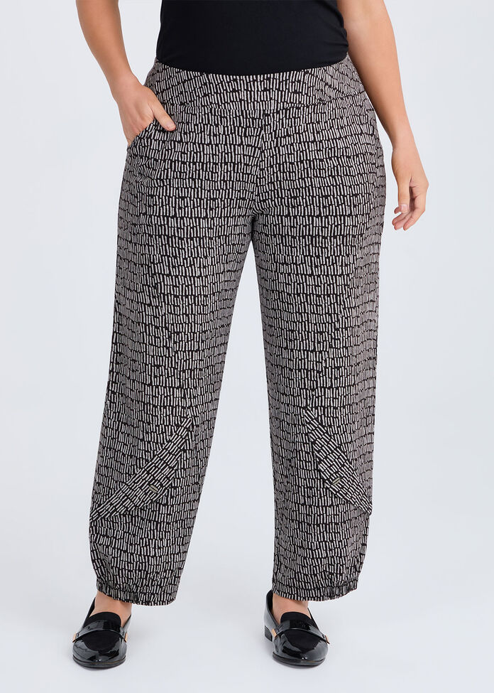 Lantern Pocket Natural Print Pant, , hi-res