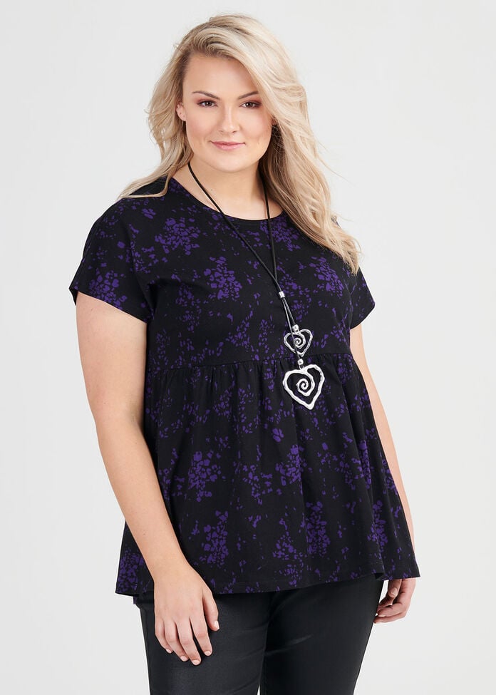 Organic Ditsy Cluster Top, , hi-res