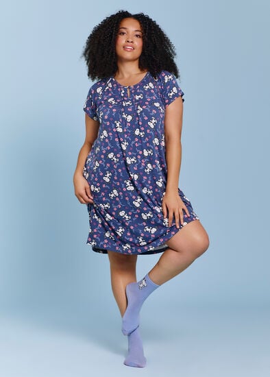 Plus Size Snoopy Blossom Nightie