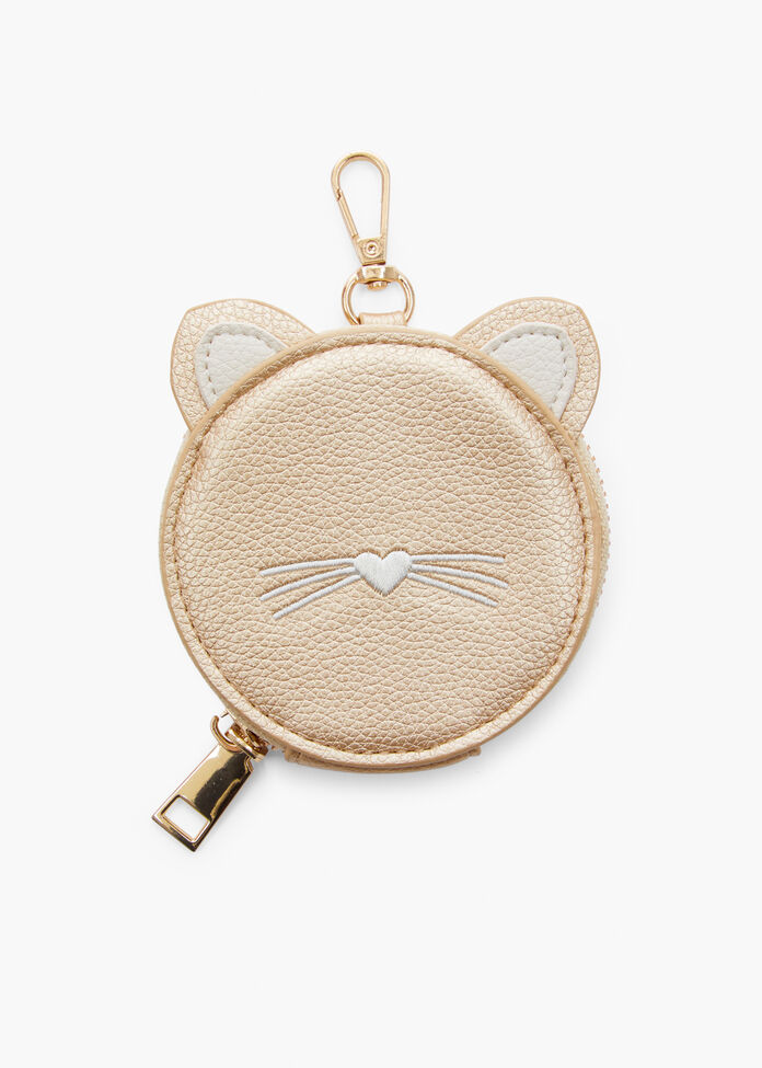 Cat Zip Coin Purse, , hi-res