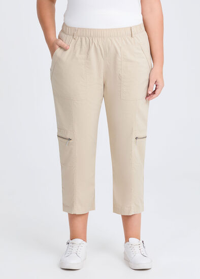 Plus Size Castaway Cargo 3/4 Pocket Pant