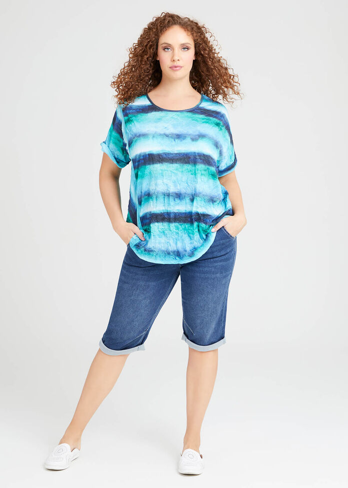 The Easy Fit Crop Denim Jogger, , hi-res