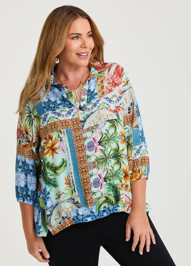 Plus Size Natural Moana Top