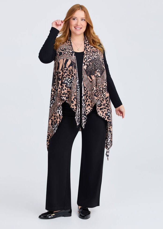 Animal Print Vest, , hi-res