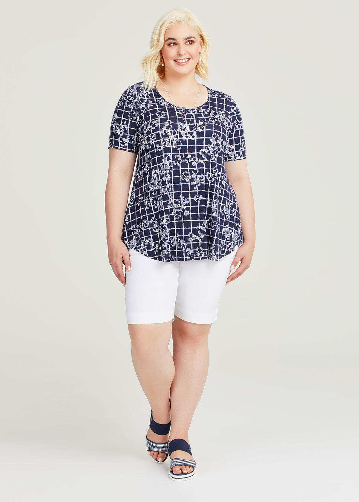 Shop Plus Size Roxy Short in White Taking Shape AU