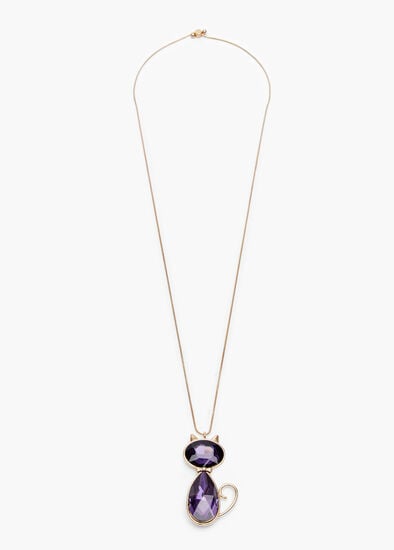 Crystal Cat Necklace