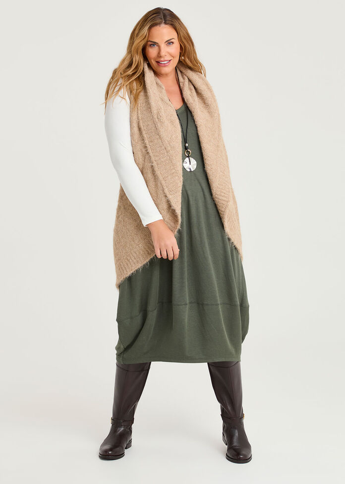 Mottled Cascading Vest, , hi-res
