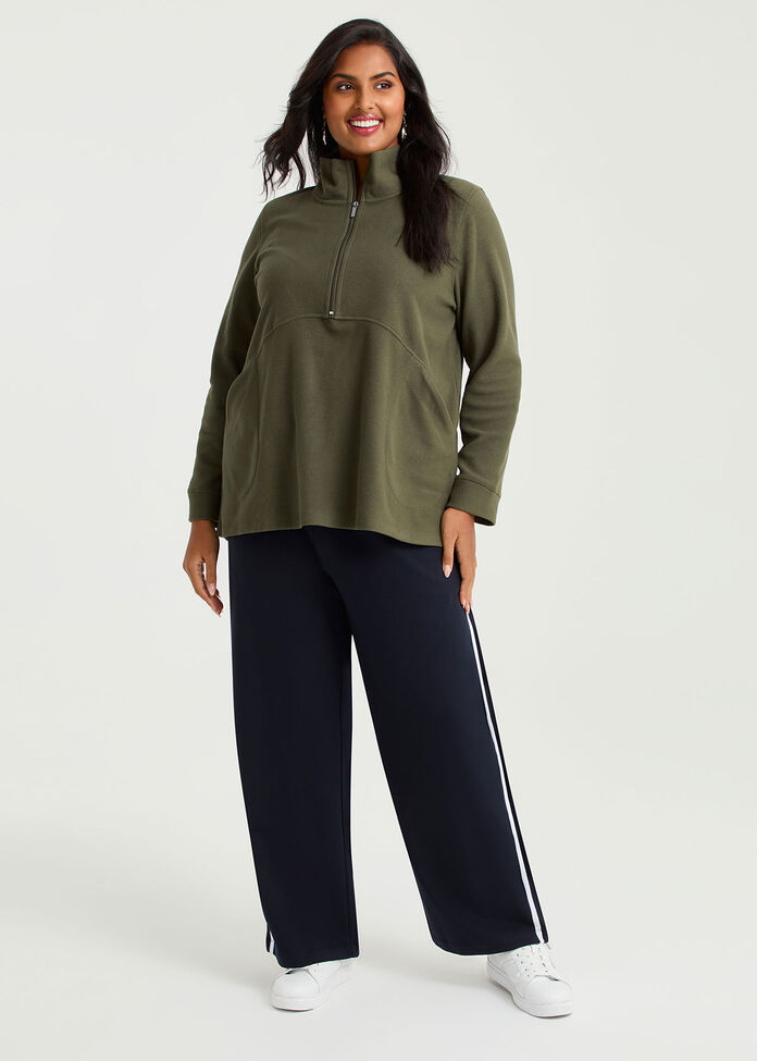 Polar Fleece 1/2 Zip Top, , hi-res