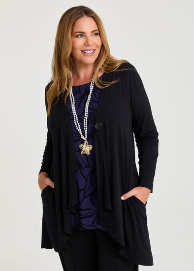 Plus Size Natural Georgia Cardigan