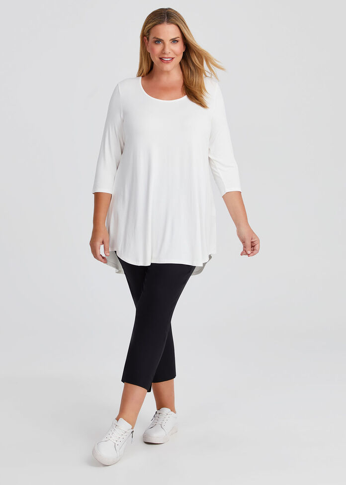 Bamboo Base 3/4 Sleeve Top, , hi-res