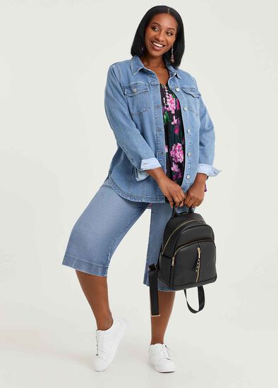 Plus Size Cotton Blend Bermuda Short