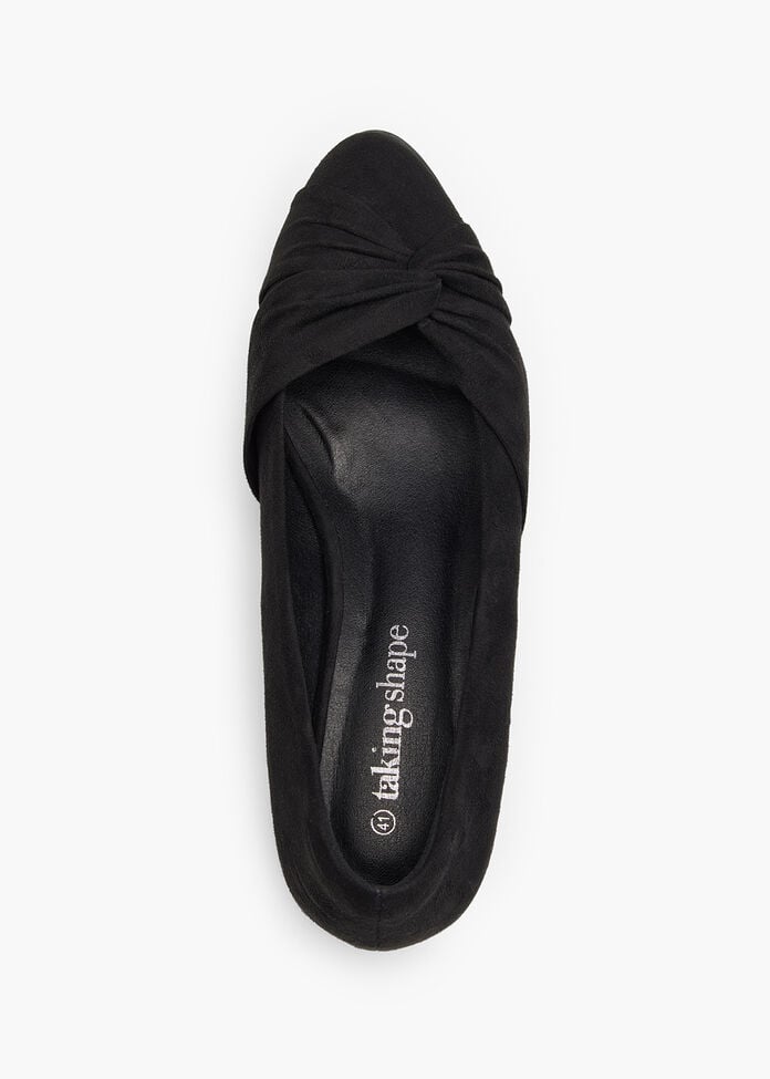 Ruched Flat Shoe, , hi-res