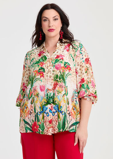 Plus Size Natural Summer Days Top