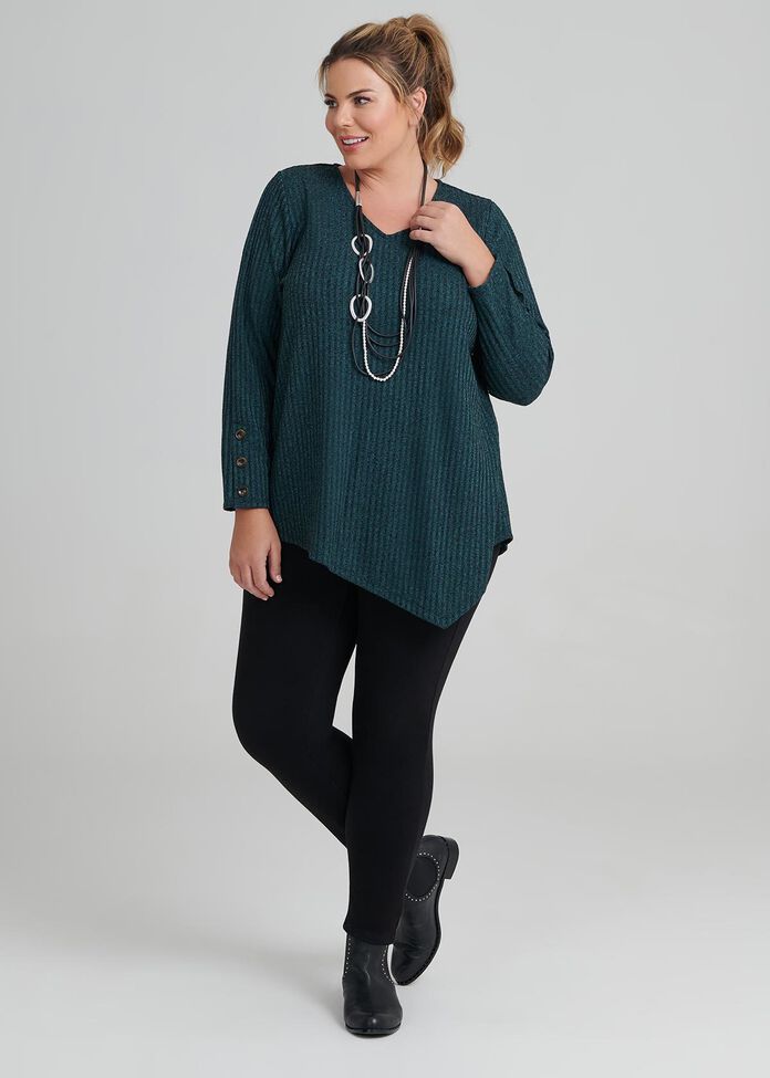 Twilight Button Sleeve Top, , hi-res