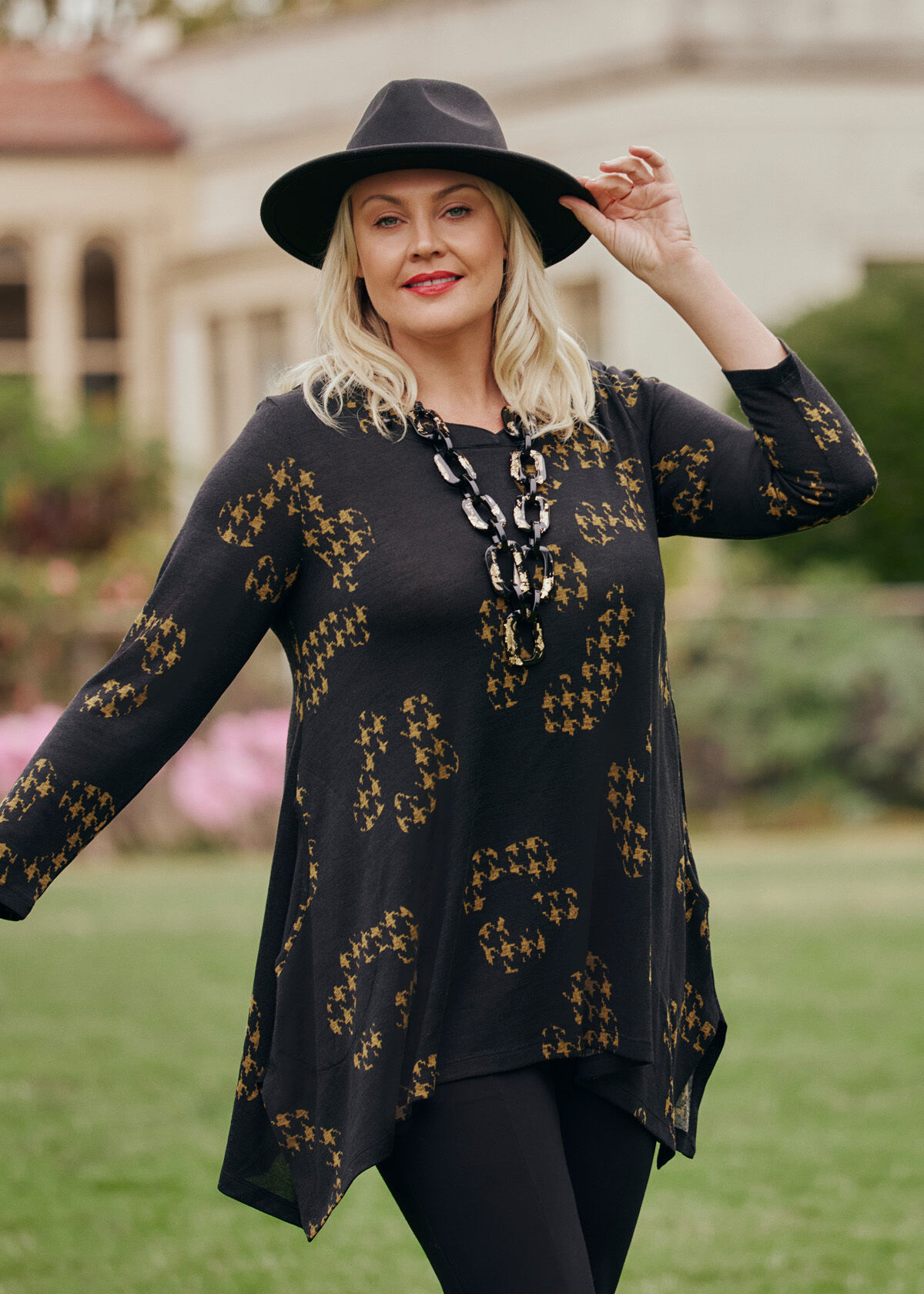 Fleur Check Snug Tunic