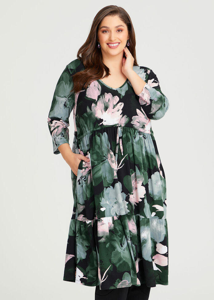Shop Plus Size Winter Solstice Dress in Multi | Taking Shape AU