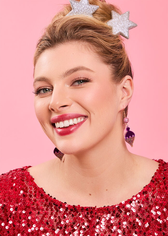 Christmas Bauble Earrings, , hi-res