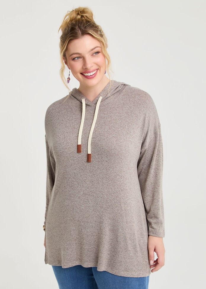 Bamboo Cosy Hooded Top, , hi-res