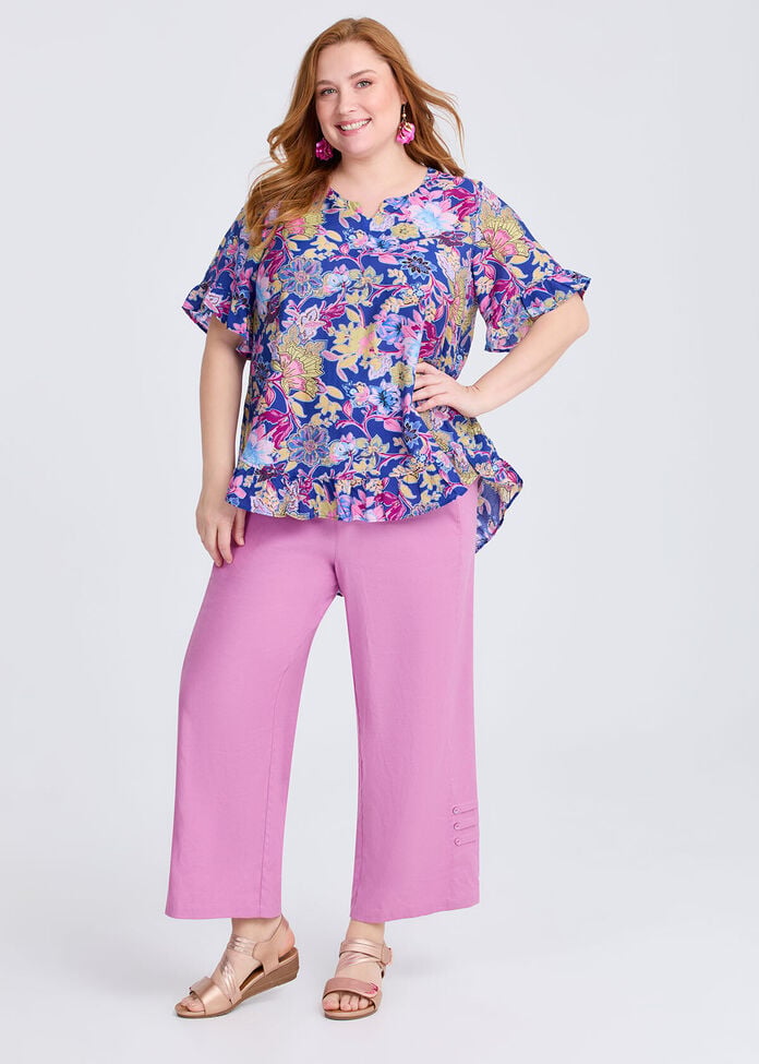 Salsa Ruffle Natural Top, , hi-res