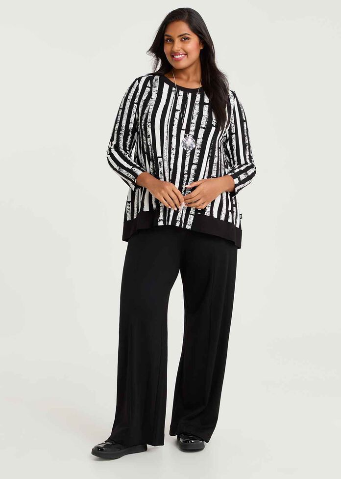 Natural Ana Stripe Top, , hi-res