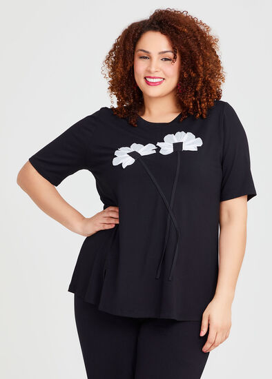 Plus Size Natural Flower Power Top
