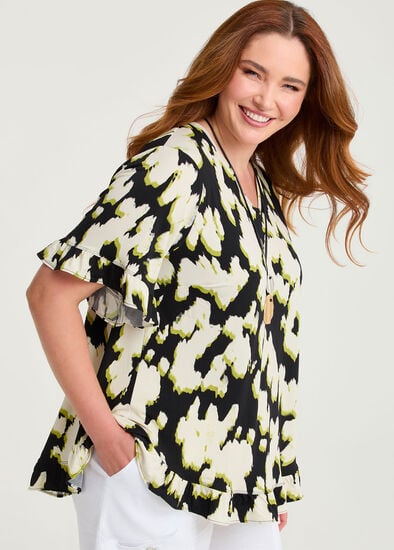 Plus Size Salsa V-neck Luna Top