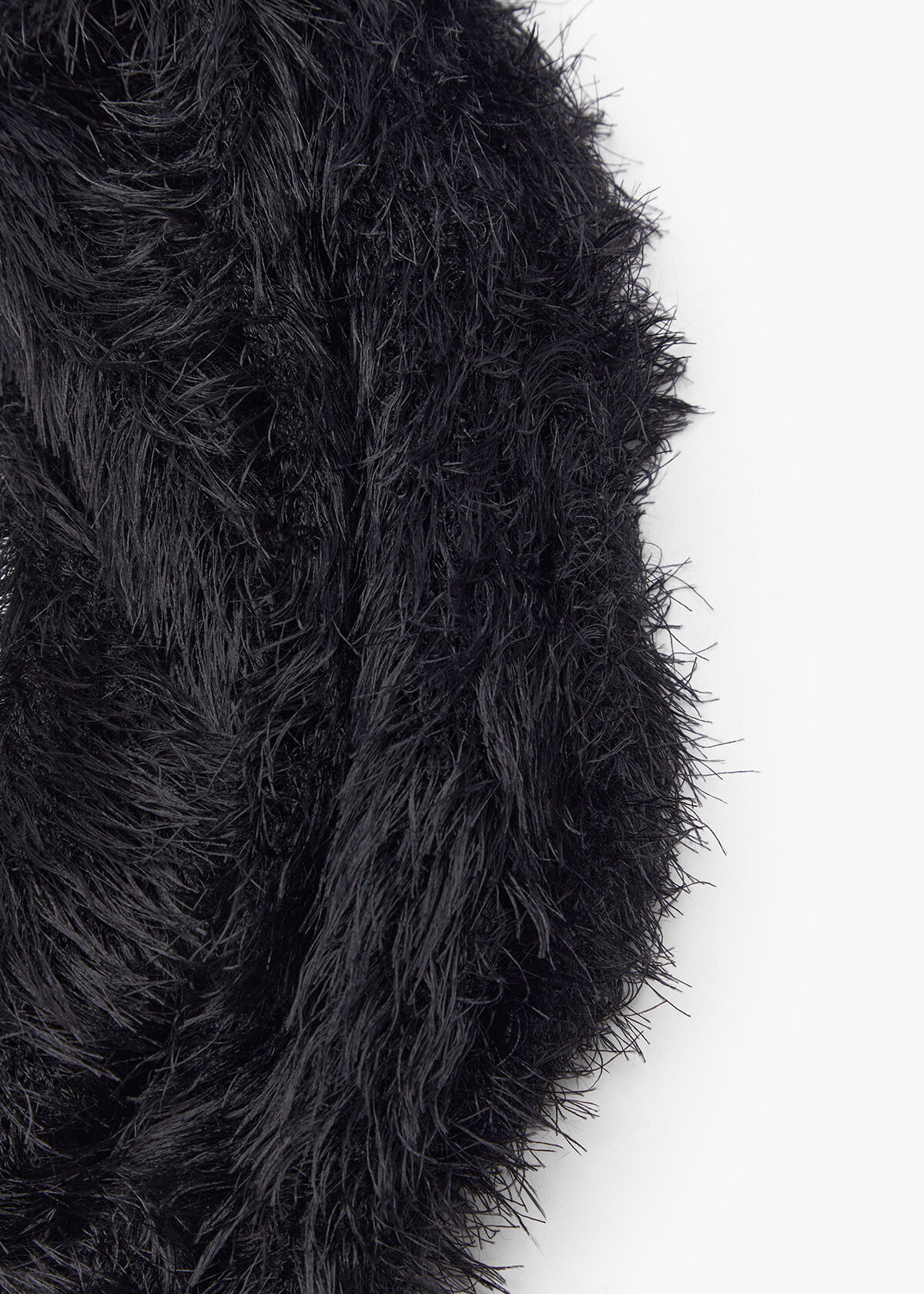 Shop Fuzzy Snood in Black | Accessories | Taking Shape NZ
