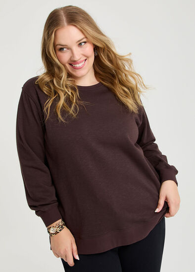 Plus Size Boyfriend Tunic Sweat