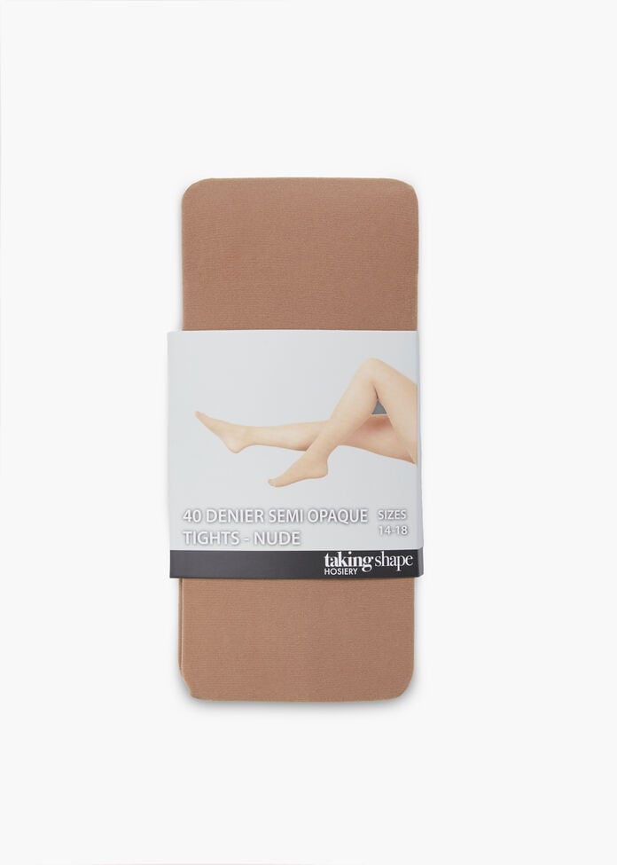 40 Denier Semi Opaque Tights, , hi-res