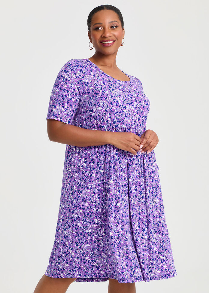 Violet Everyday Empire Luna Dress, , hi-res