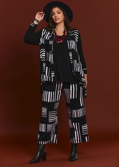 Plus Size Wiseguy Natural Wide Leg Pant
