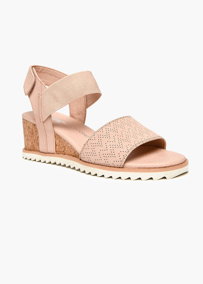 Coco Cork Detail Wedge, , hi-res