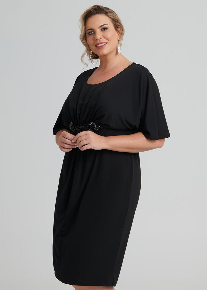 Goddess Knit Cocktail Dress, , hi-res