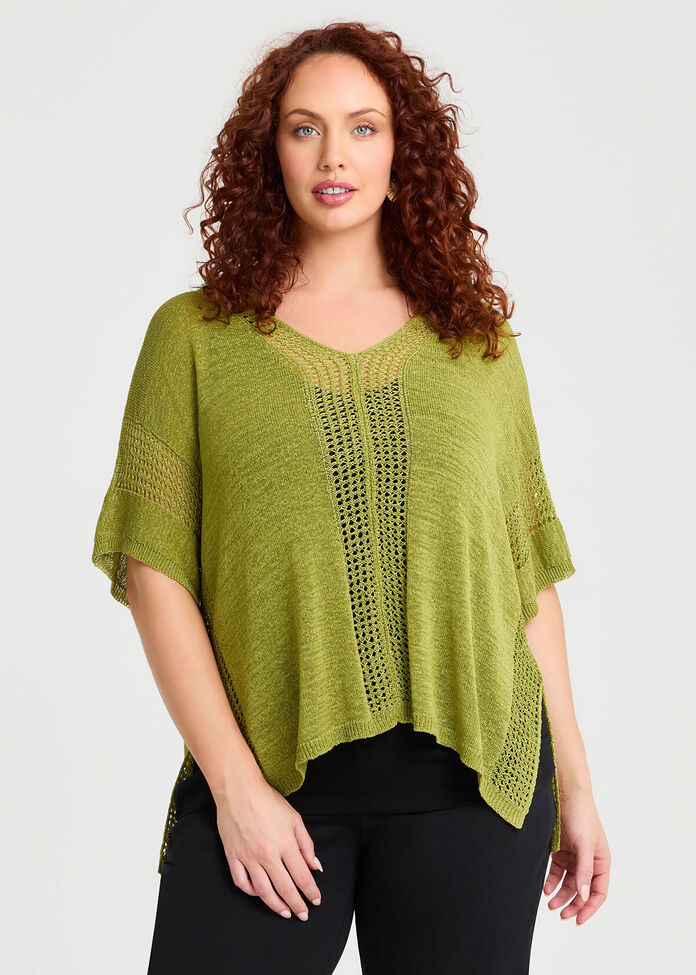 Pointelle Detail Natural Jumper, , hi-res
