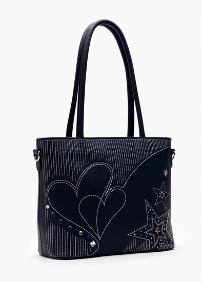 Heart And Star Shoulder Bag