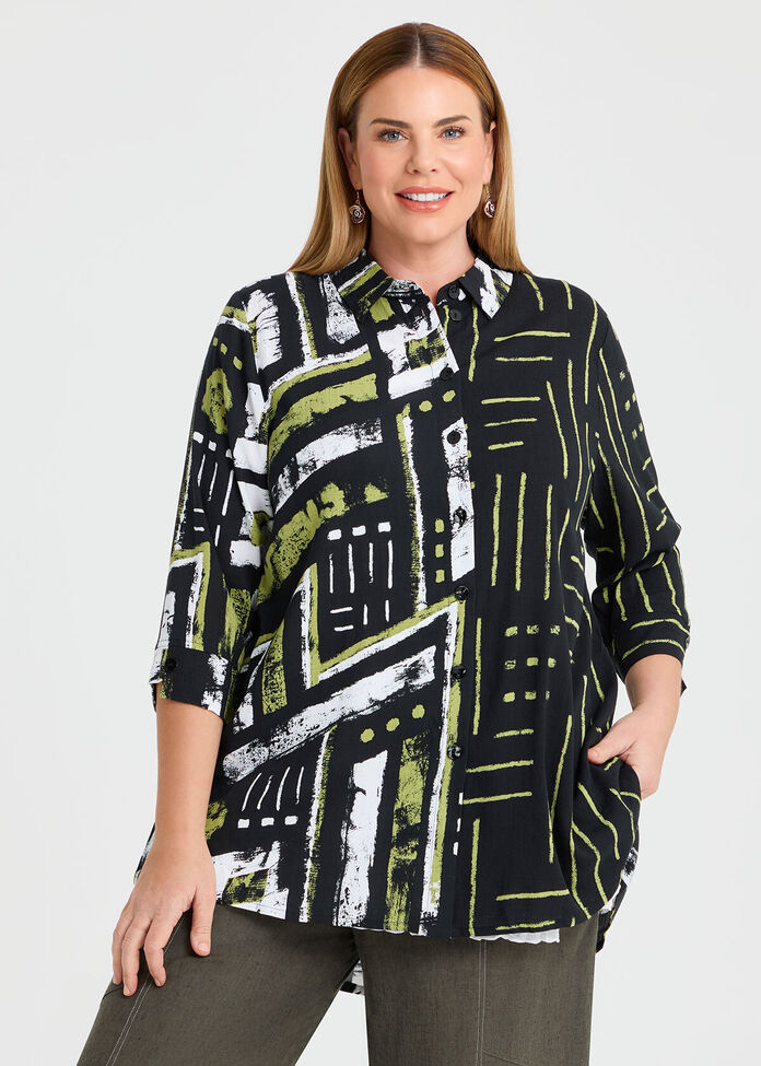 Spliced Natural Shirt, , hi-res