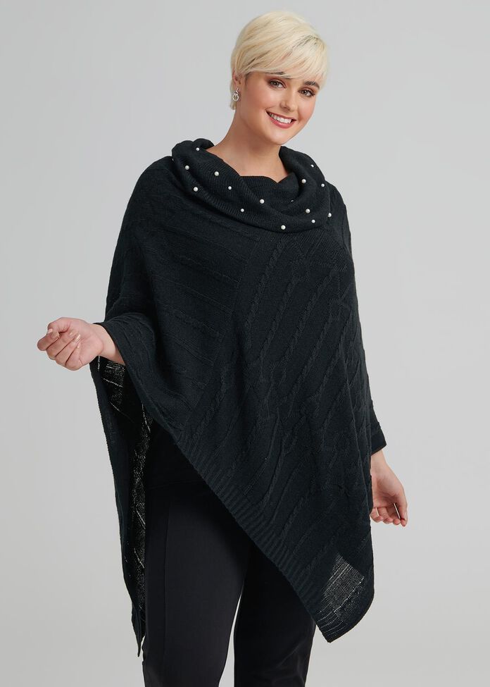 Shop Pearl Cable Poncho | Accessories | Taking Shape AU