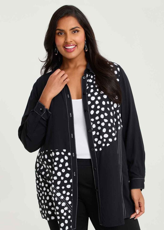 Shop Plus Size Bamboo Ira Spot Shirt, Spots | Taking Shape AU