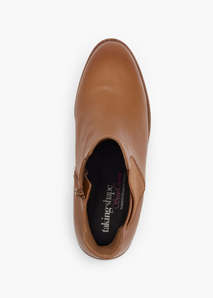 Orthotic Leather Ankle Boot, , hi-res