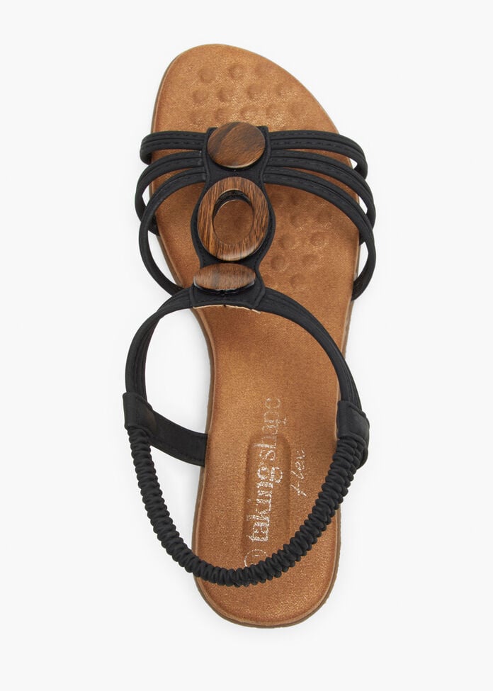 Round Trim Wedge Sandal, , hi-res