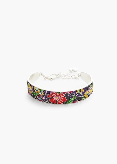 Enamel Floral Bracelet