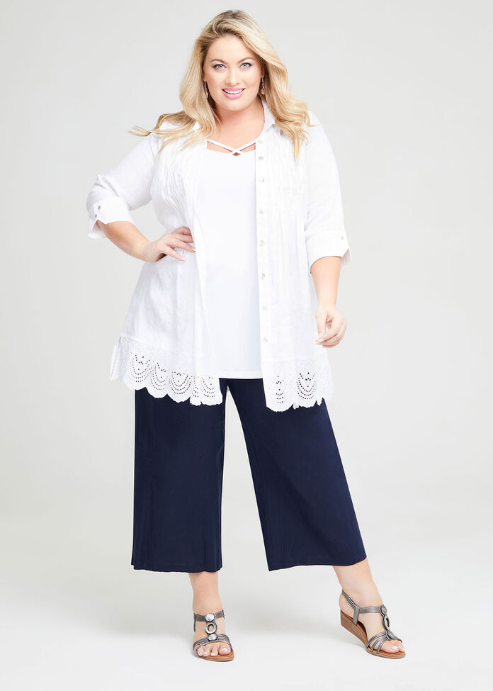 Shop Plus Size Linen Lorne Shirt in White | Taking Shape AU