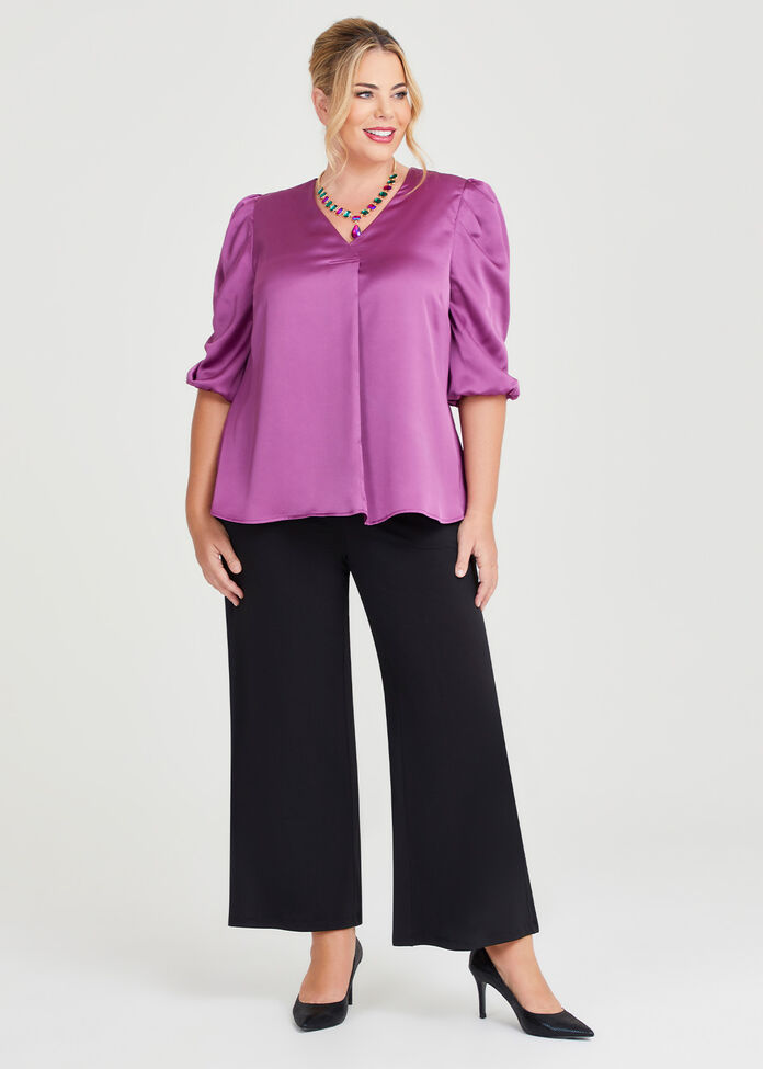 Ruched Sleeve Top-Bust 34 to 36