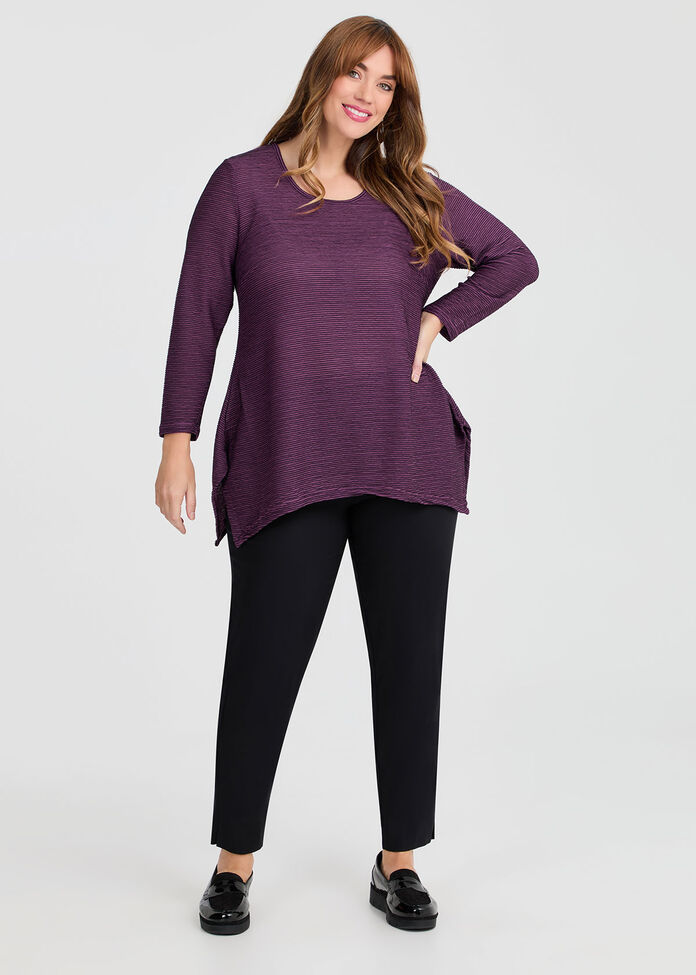 Ottoman Rib Knit Tunic, , hi-res