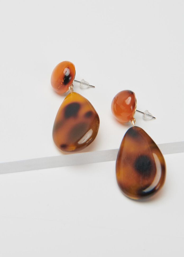 Tortoise Drop Earring, , hi-res