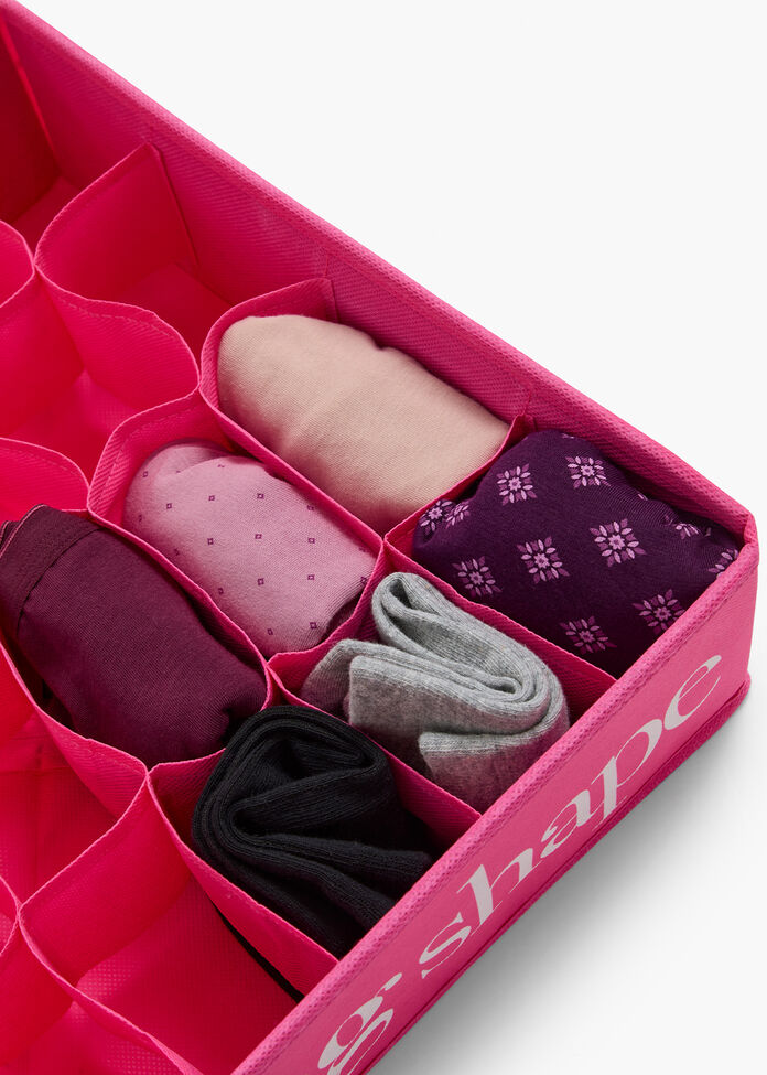 Set/4 Drawer Organisers, PINK, hi-res