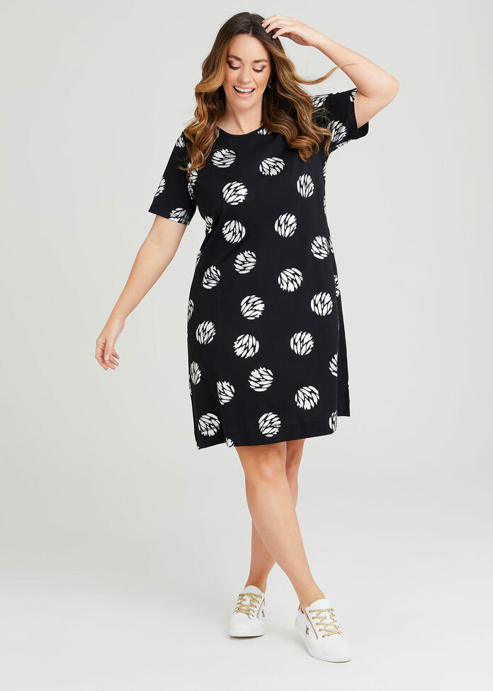 Shop Plus Size Cotton Foil Spot Dress in Multi | Taking Shape AU