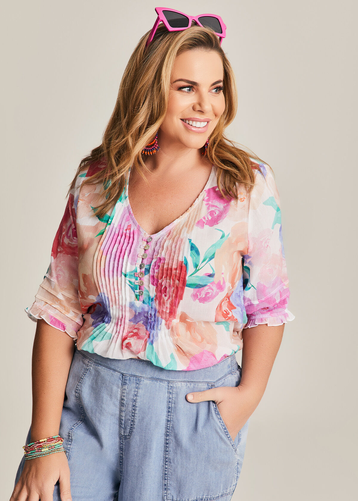 Summer tops plus size uk sale